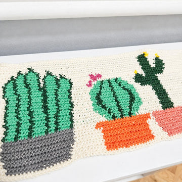 Tapestry Cactus Table Runner