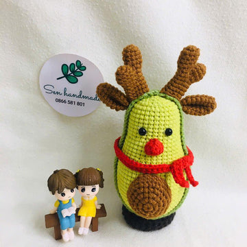 Reindeer Cado- Crochet pattern - PDF file -English