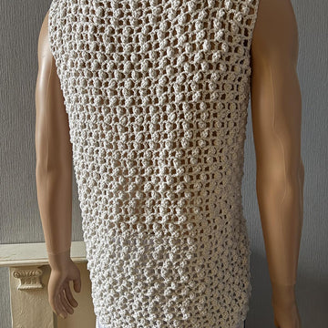 Popcorn Mesh Tank Top