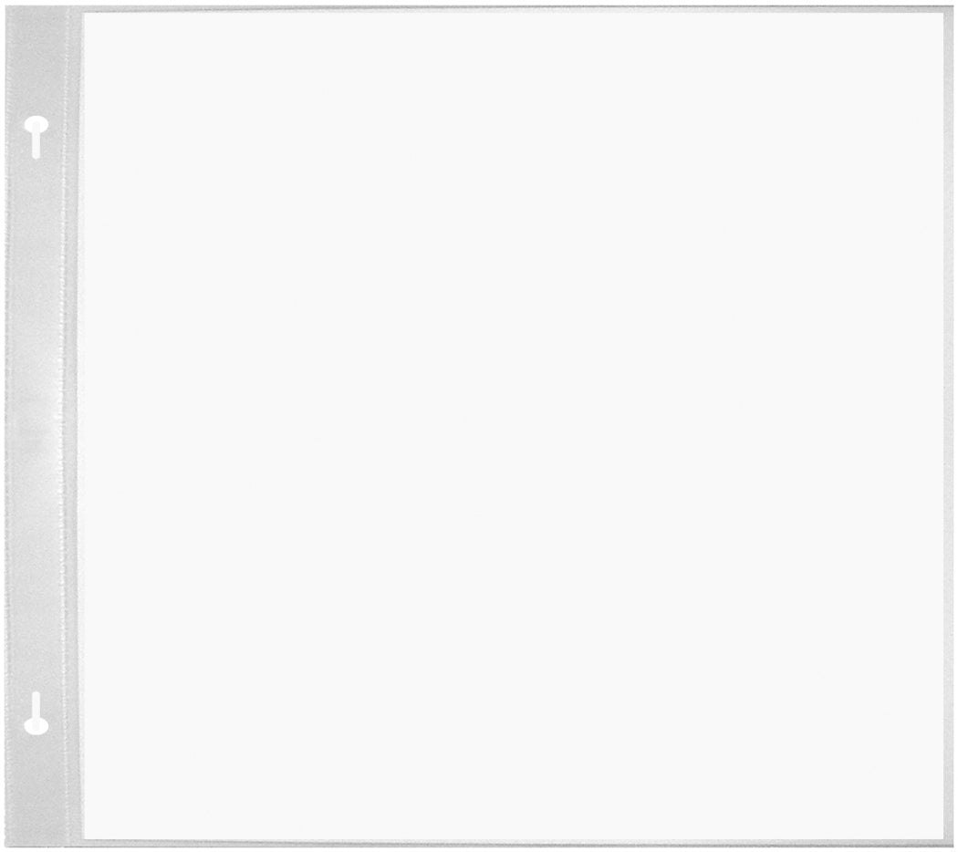Pioneer Universal Top-Loading Page Protectors 5/Pkg - 8"X8" (W/White Inserts)