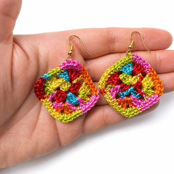 Mini Granny Square Earrings