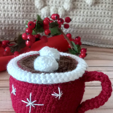 Hot Cocoa Mug and Marshmallow Snowman