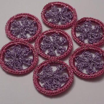 Crochet Snowflake Round Motif