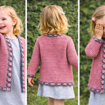 Knitting Pattern Girls Cardigan Baby AlpenChic | Traditional Jacket | Children's Knitwear PDF