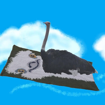 Ostrich rug