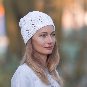 Summer lace beanie hat