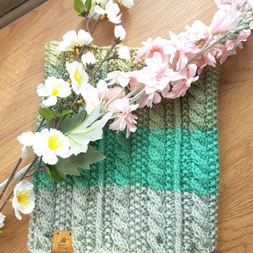 Moss Cable Cowl Neckwarmer