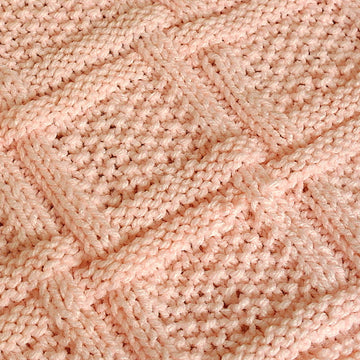 Easy woven knit & purl baby blanket