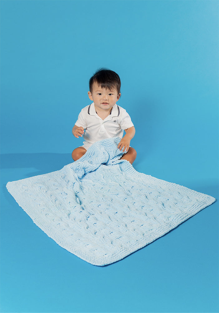 Big Softie Blanket - Free Afghan Knitting Pattern For Kids in Paintbox Yarns Chenille by Paintbox Yarns