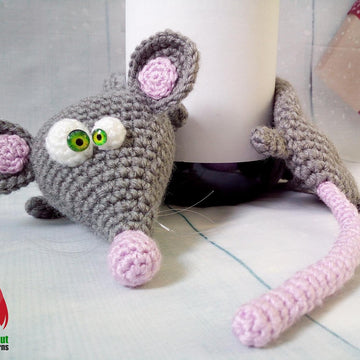 277 Mouse scarf for wine or champaing bottle