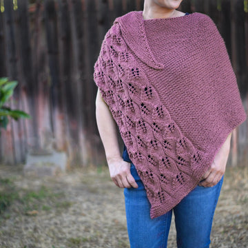 Knit Falling Leaves Shawl