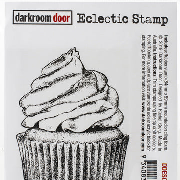 Darkroom Door Eclectic Cling Stamp 2.3"X3.3" - Cupcake