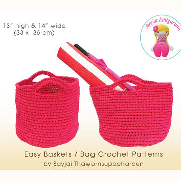 Easy Baskets or Bag Crochet Patterns