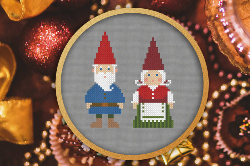 Cross Stitch Pattern Gnome by Leonor Kiokiz