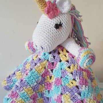 Lavender Unicorn Snuggle Blanket