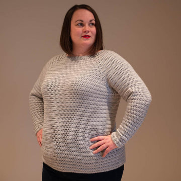 Classic Crochet Raglan Pullover