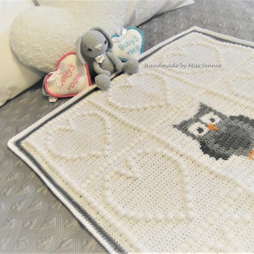 Crochet Owl Blanket Pattern