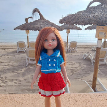 12-inch Dolls Shirt und Skirt