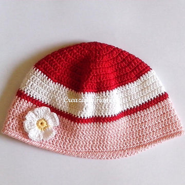 Daisy Baby Hat  hat #262