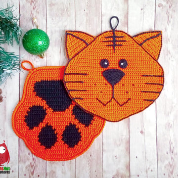 313 Tiger or cat decor coaster