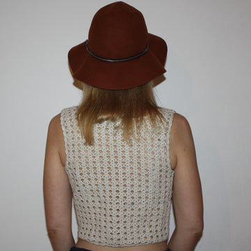Creamcolored Crop Top