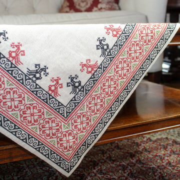 Avlea Folk Embroidery Byzantine Rose Border - Downloadable PDF