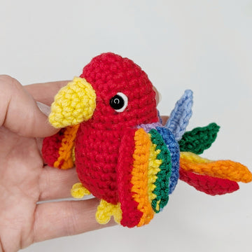 Parrot Crochet Pattern, Easy Crochet Amigurumi Bird Pattern