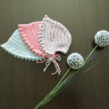 Mia Baby Girl Bib & Bonnet Set N 480