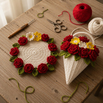Crochet Flower Bouquet Pattern PDF + English Video Tutorial
