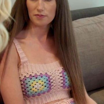 Belinda granny square crop top