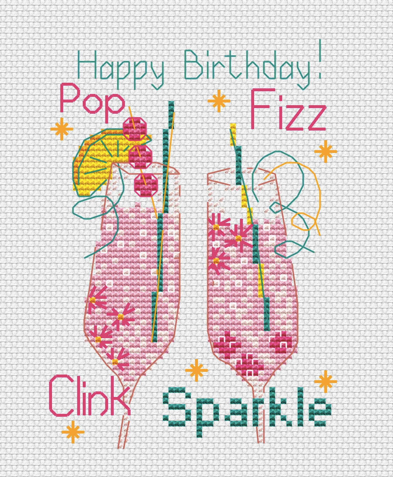 Sparkle Cross Stitch PDF Pattern