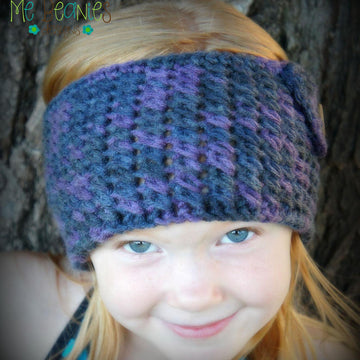 Buttons Not Bows Ear Warmer