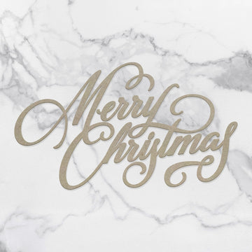 Artdeco Creations Couture Creations Naughty Or Nice Chipboard - Merry Christmas Sentiment
