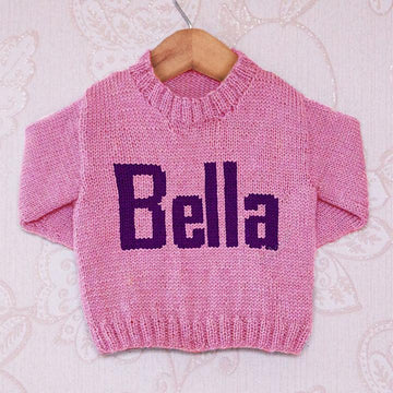 Intarsia - Bella Moniker Chart - Childrens Sweater