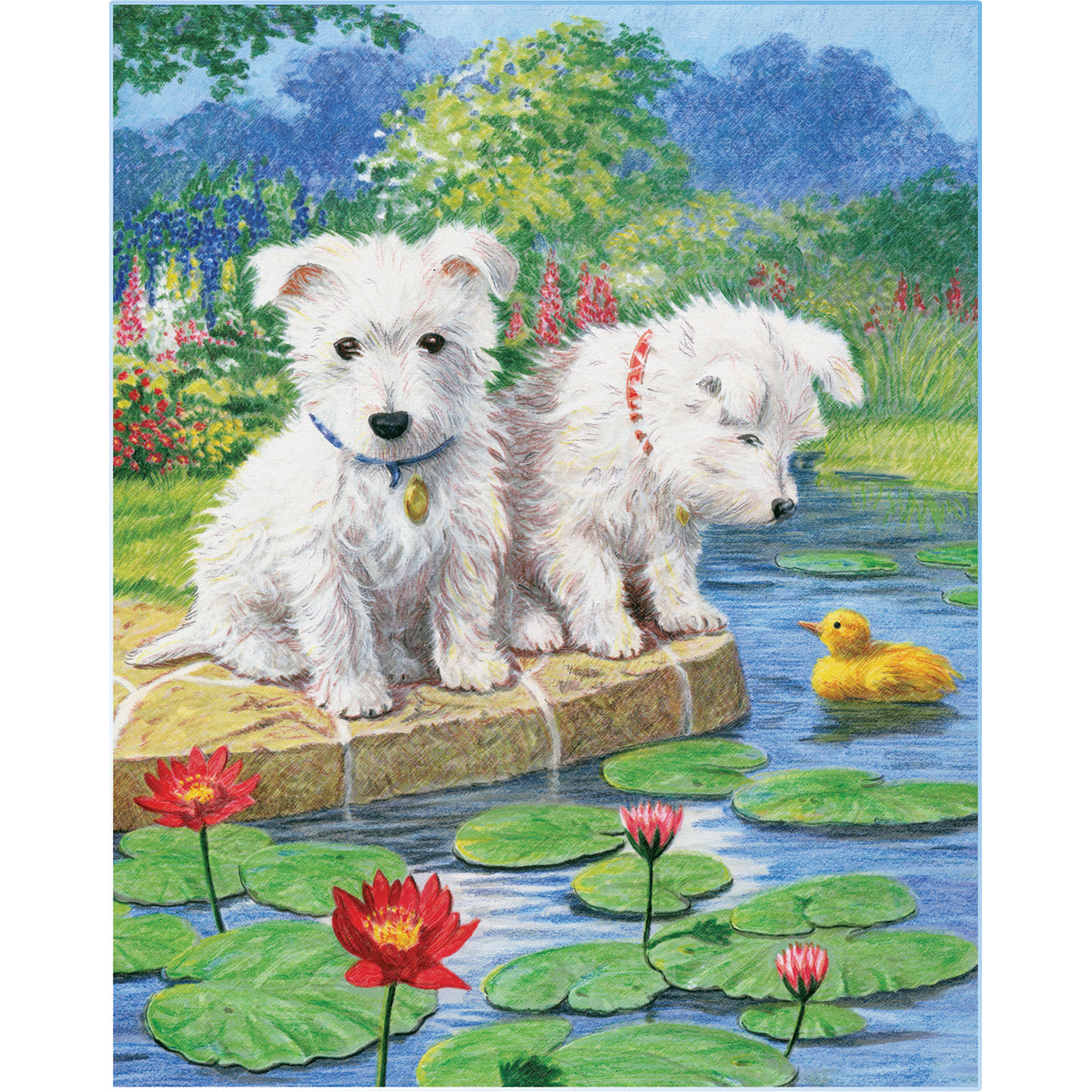 Royal Brush Color Pencil By Number Kit 8.75"X11.75" - Westie Pups