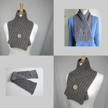 Button Wrap Scarf