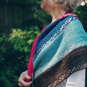 Finley Breese Morse Code Shawl