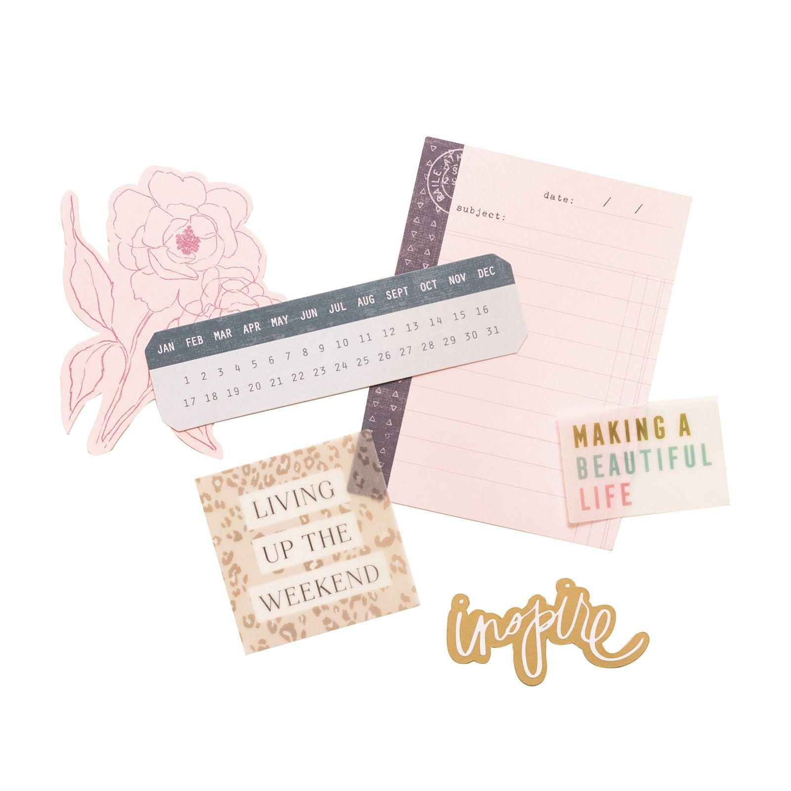 American Crafts Heidi Swapp - Care Free Ephemera Die-Cuts 94/Pkg