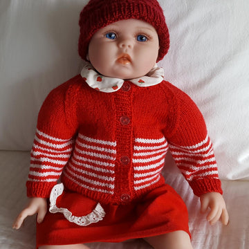 Jasper - babies 4ply raglan cardigan
