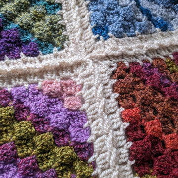 Rustic Squares Temperature Blanket