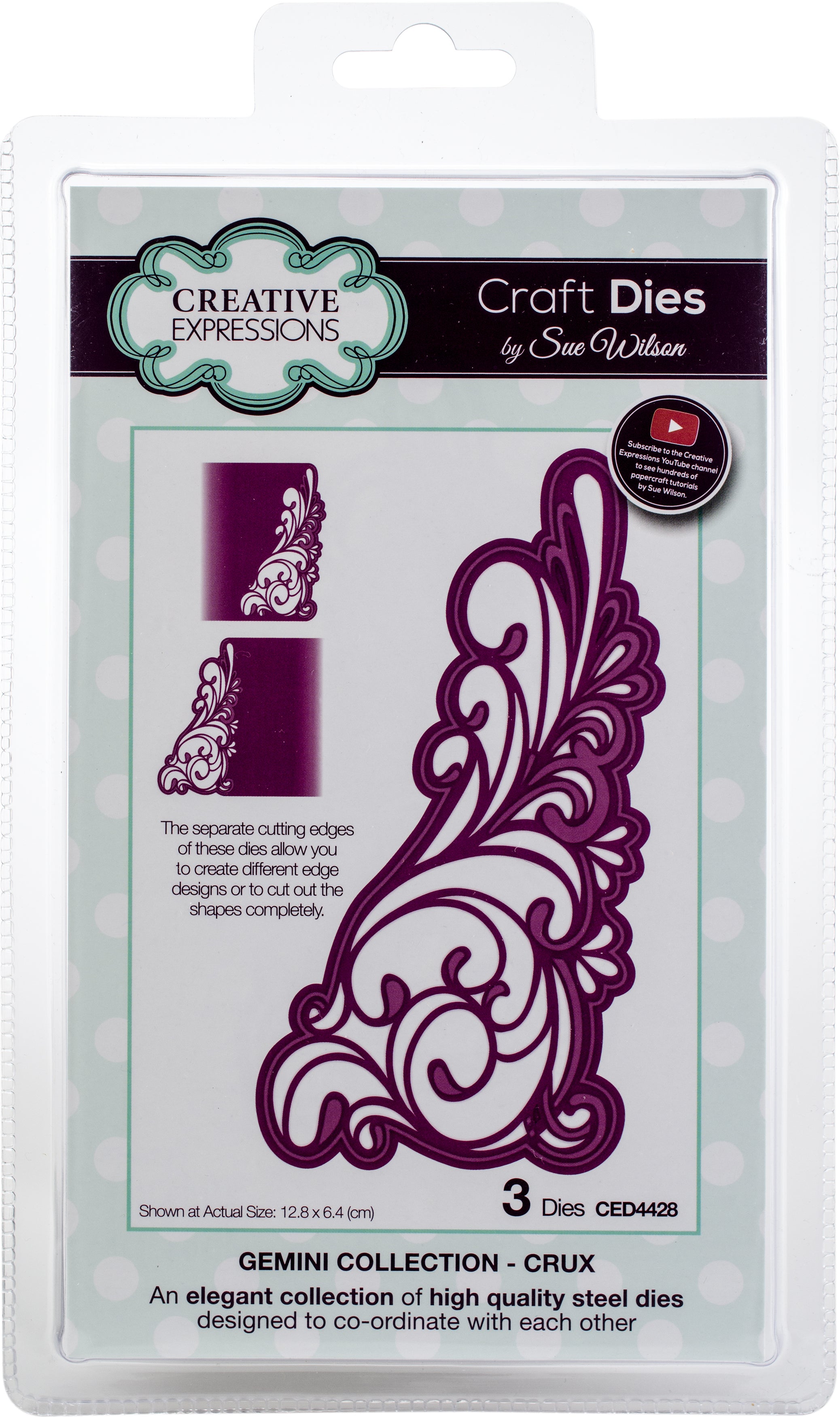 Creative Expressions Craft Dies By Sue Wilson - Gemini-Crux