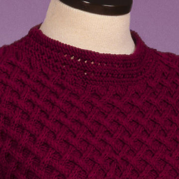 Cable and Lattice Pullover #130