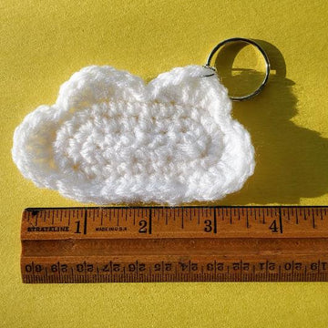 Crochet Cloud Pin/Hair Clip and Keychain Pattern Bundle
