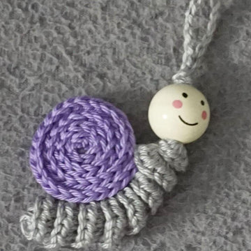 Crochet Pattern For The Snail Keychain!