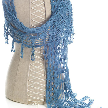 Azure Crochet Scarf