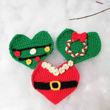 Heart Christmas ornaments