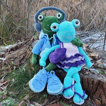 Crochet pattern Frog + crochet all clothes