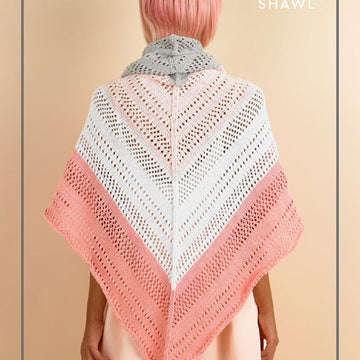 Lollipop Lace Shawl - Free Knitting Pattern For Women in Paintbox Yarns Cotton DK