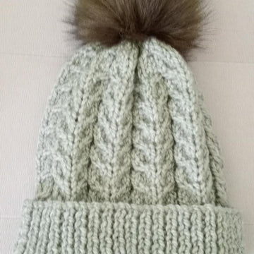 Easy Chunky Cable Hat Womens Mens