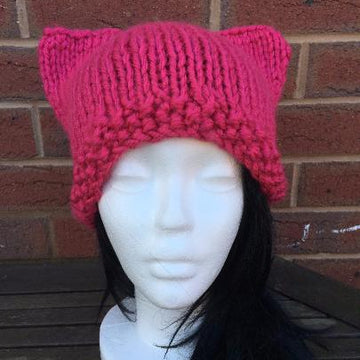 Chunky Cat Hat Knitting Pattern.